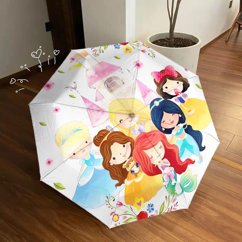 1pc Princess Castle Themed High-quality Umbrella,Automatic Opening and Closing Umbrella,Multi-functional Umbrella G0811239