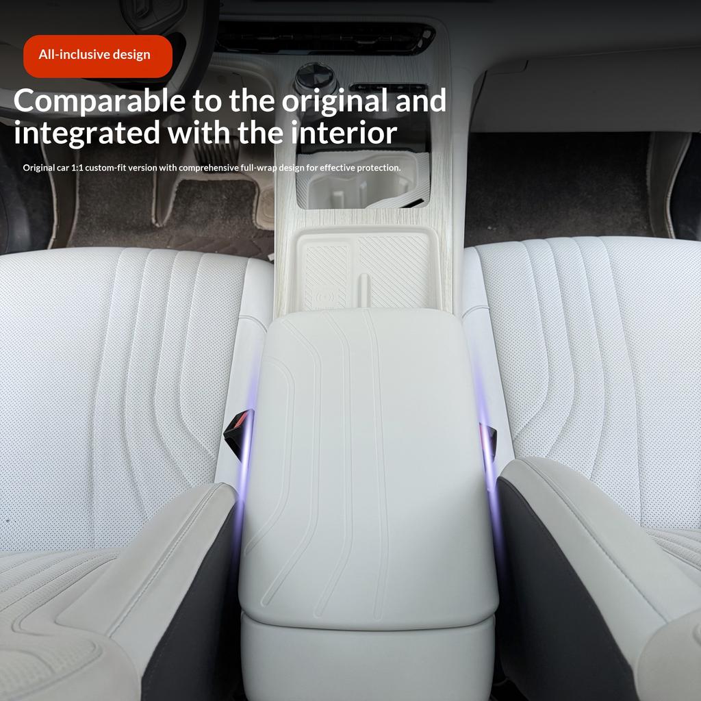 For Geely Galaxy E5/EX5 Car Armrest Box Silicone Protective Cover Wear Resistant Waterproof Dirt Resistant Center Console Interi