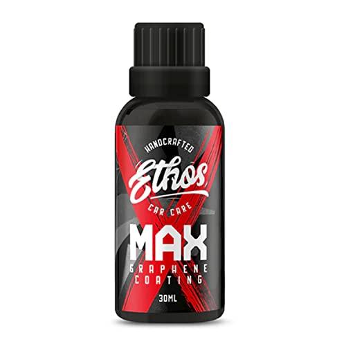 

Ethos MAX Graphene Coating Heavy Duty Protection 30 мл Graphene Coating Protection Высокая прочность 9H Твердость Сверхтолстый слой покрытия Ручная работа Ge
