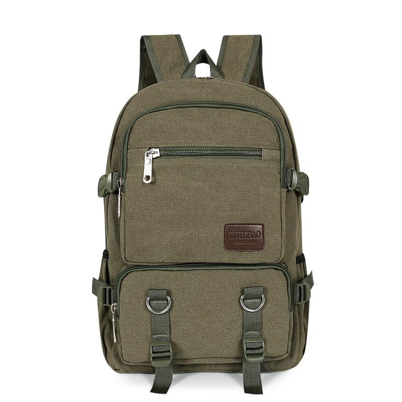 Business Leisure Computer Backpack Large Capacity Travel Canvas Backpack College Student School Bag