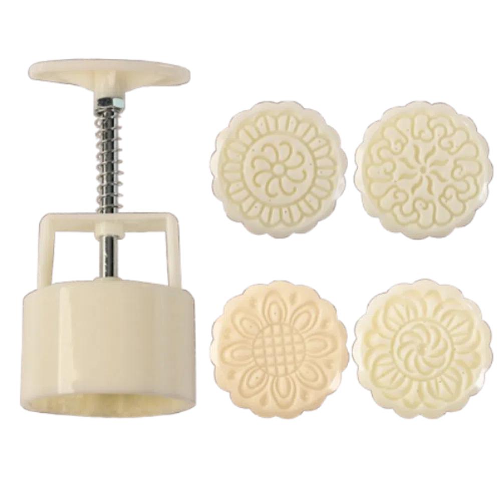 3D Moon Cake Mold Creative Mid-Autumn Festival Supplise Cookie Stamp Mold  Mid-Autumn Festival