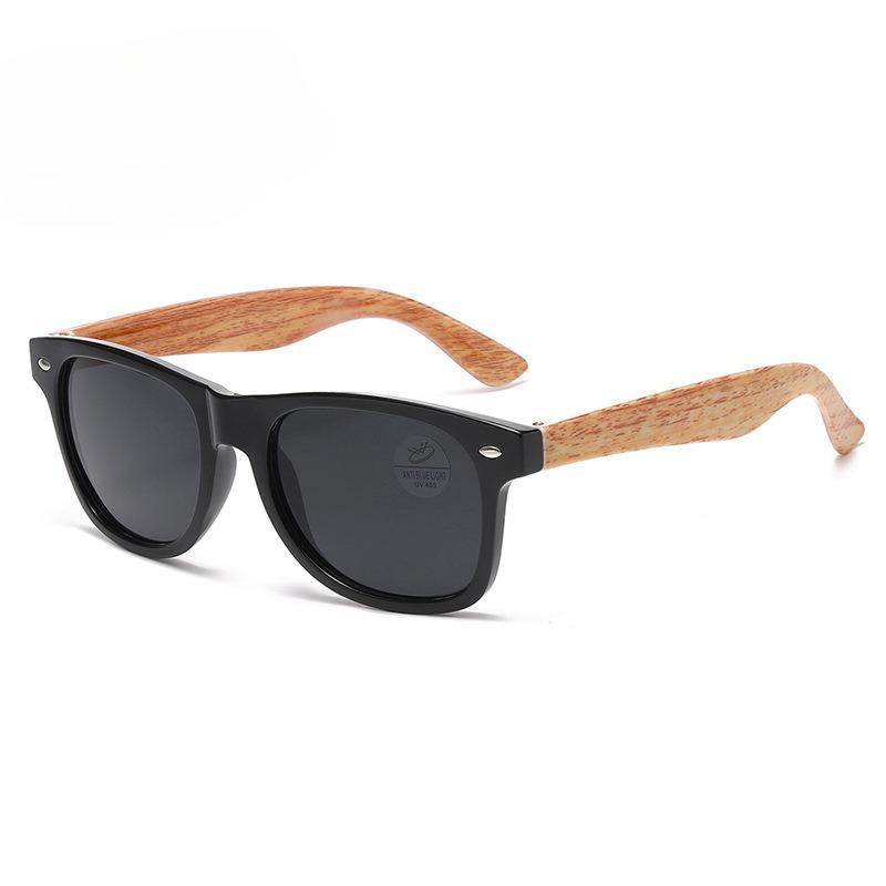 Fashionable Bamboo Wood Sunglasses Men Women Classic Square Vintage Driving Sun Glasses Night Vision Fishing Eyewear