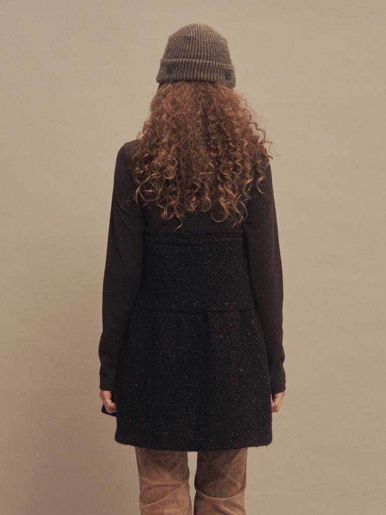 SETSETSET Midnight Deep Purple Tweed Knit