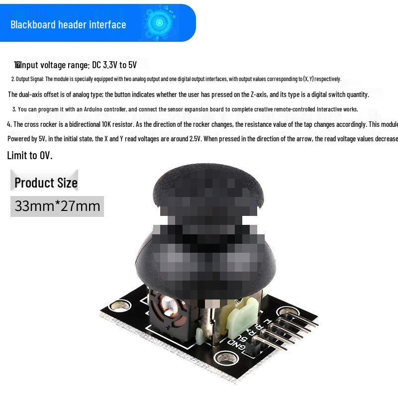 Dual-Axis Joystick Module for PS2 Controllers