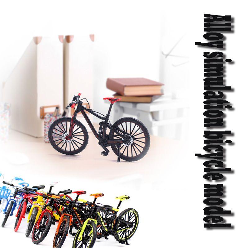 Exquisite Alloy Simulation Bicycle Model Ornaments Mini Bike Collectible Gift