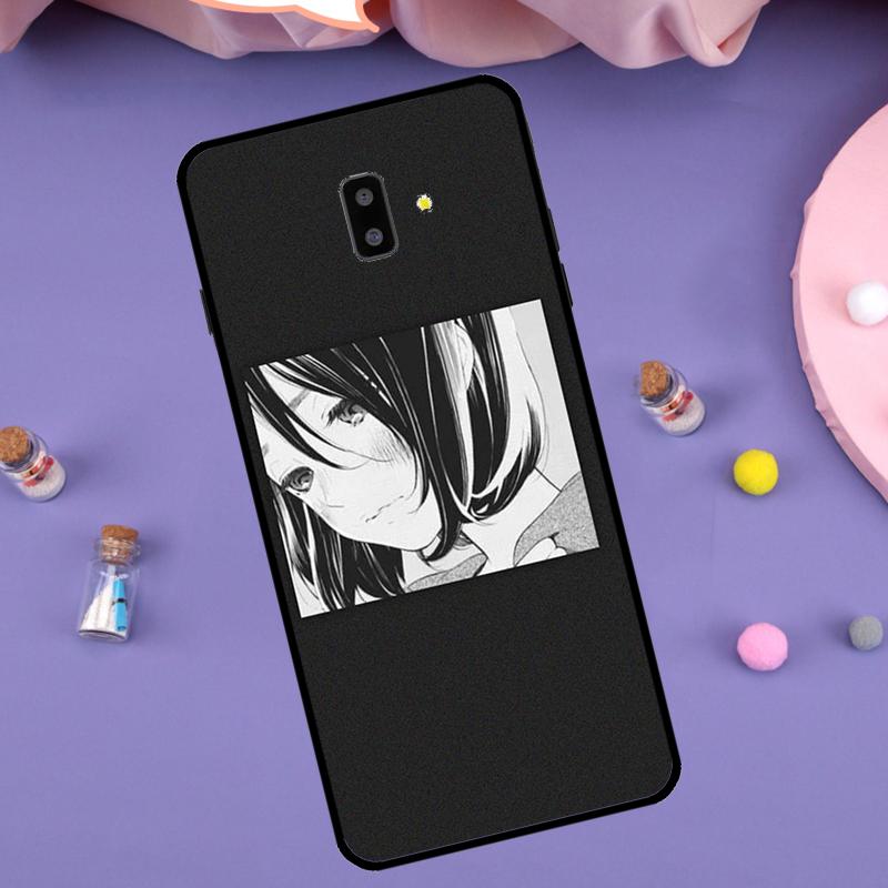 Sad Japanese Anime Aesthetic Cover For Samsung Galaxy J4 J6 2018 A7 A9 A6 A8 Plus J8 J3 J5 J7 2017 J1 A5 A3 2016 Case