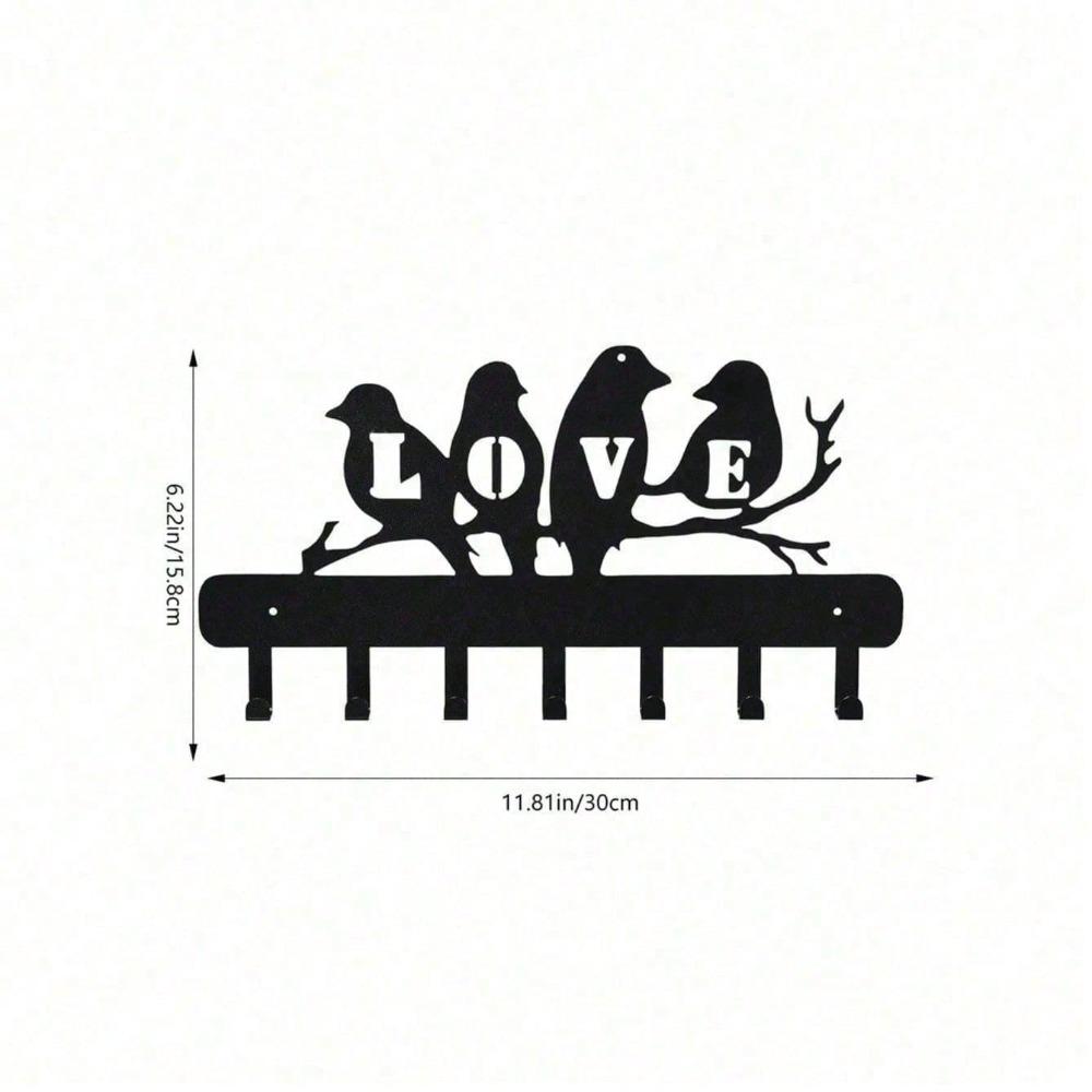 Stylish Metal Wall Mounted Coat and Key Rack for Entryway, Hats, Jackets, Umbrellas, Industrial Rustic Home Decor, Hallway Living Room Organizer