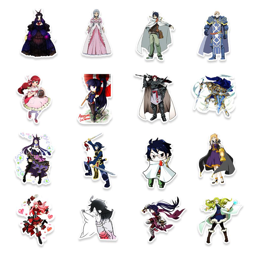 50 Japanese Comic Records Horizon Graffiti Stickers Suitcase Refrigerator Car Decoration Stickers