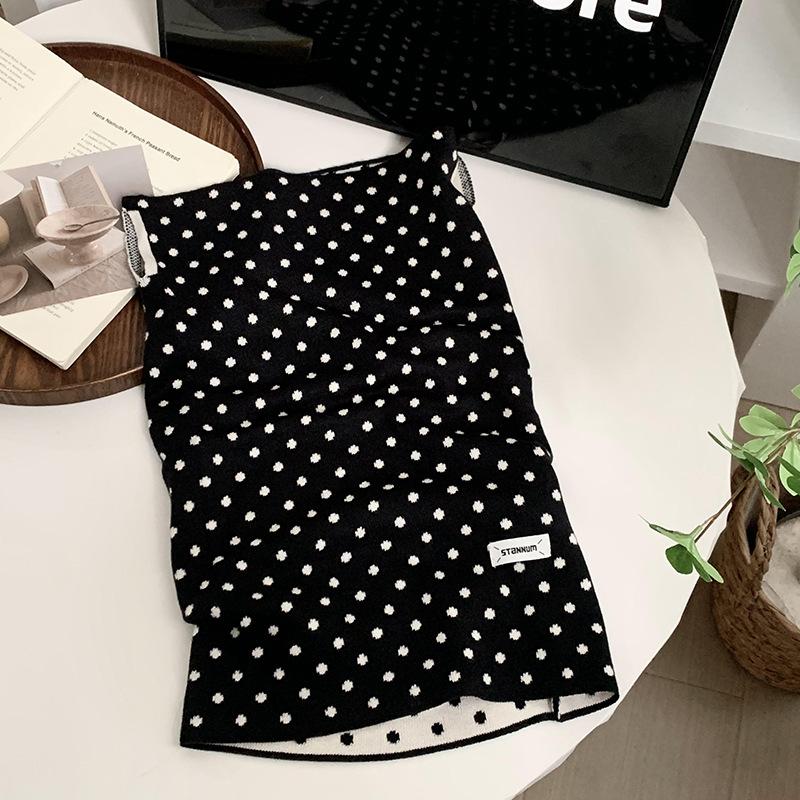 Leopard Neckerchief for Autumn Winter Windproof Old Proof Fashion Scarf Imitation Cashmere Leopard Print Versatile Neck Cover