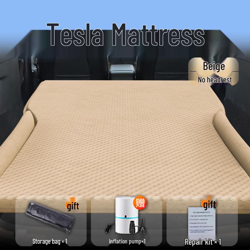 Tesla Model Y Refresh Trunk Mattress: Rear Seat Inflatable Sleeping Pad by Mao Dou Ya.