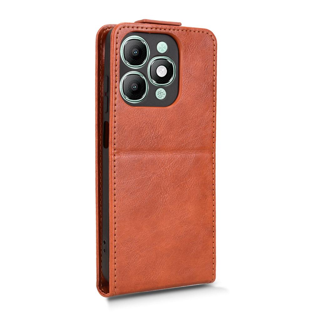 Pour itel A90 4G Étui Support Fermoir Magnétique Clapet Vertical Housse de Téléphone en Cuir avec Porte-Cartes