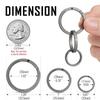 [KeyUnity] KA26 Titanium Key Ring Side Push Key Ring Quick Release Minimalist Split Key