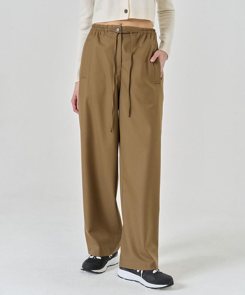 PELOTE String Virgin Wool Slacks (2 Colors)