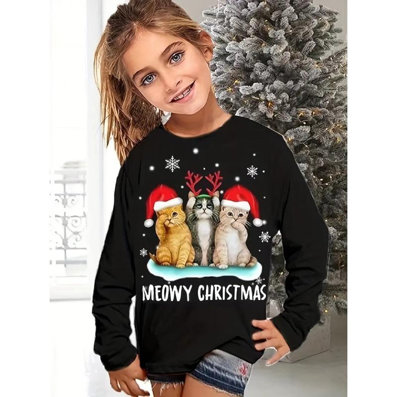 Children's Sweatshirt Autumn New Style Loose and Western Style Children's Spring and Autumn Cartoon Round Neck Sweatshirt RA02
