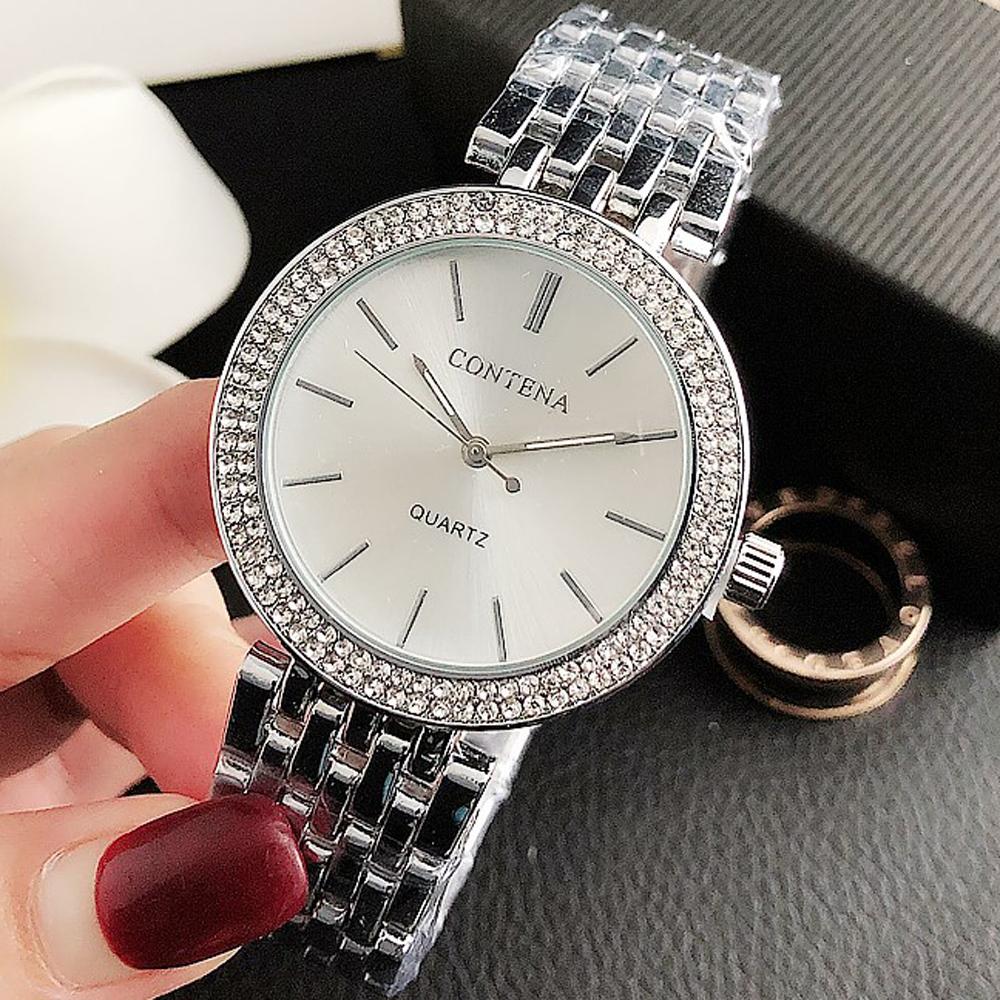 Relogio Feminino New Crystal Diamond Watch Luxury Silver Women Watches Fashion Women's Watches Full Steel Wrist Watch Clock Saat