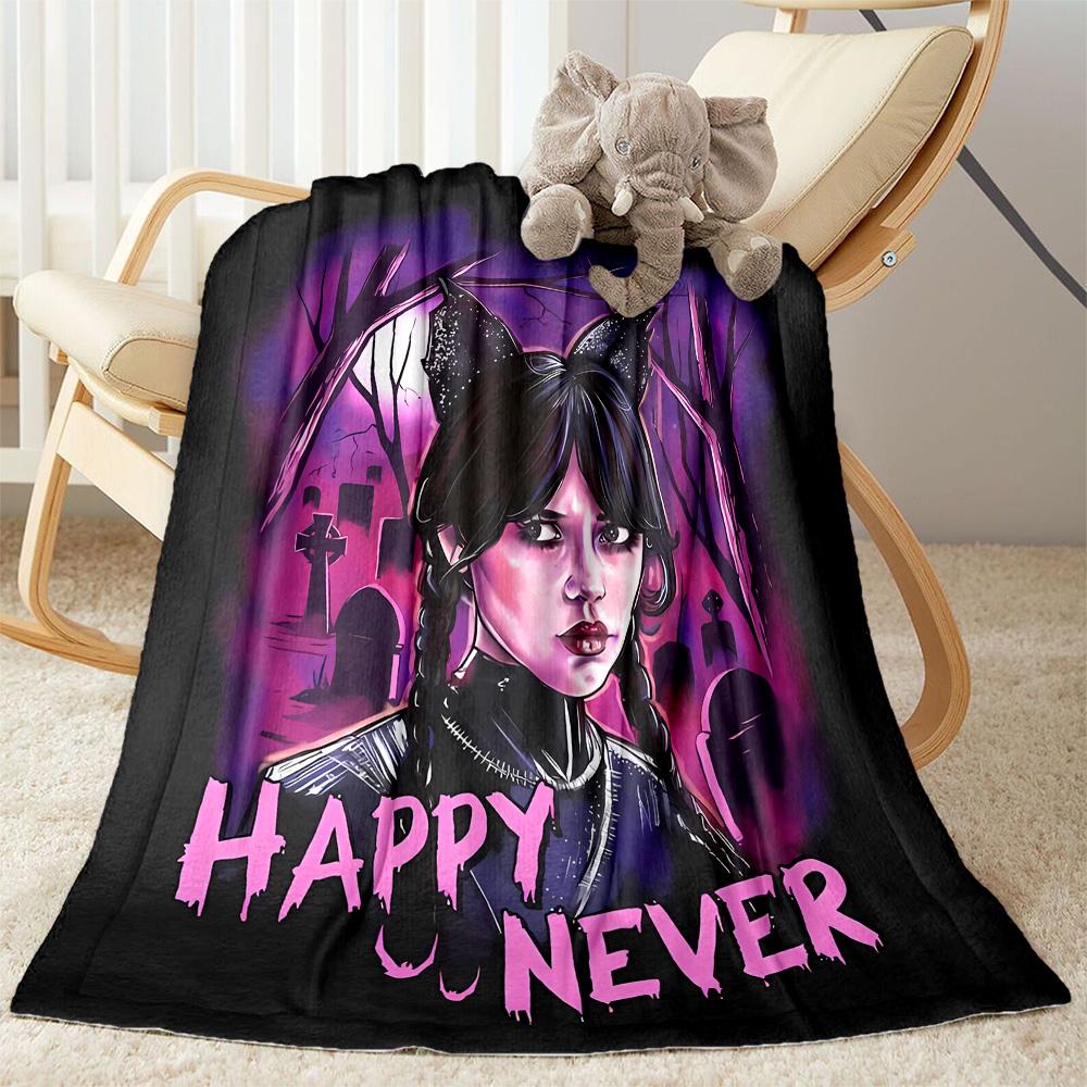 Wednesday Addams Clockwork Blanket Suitable for sofas,travel, living rooms also a good gift for friends and family Suitable for all seasons.