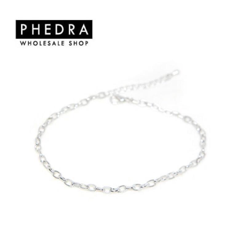 Women's Modern Simple Silver Gold Layered Anklet