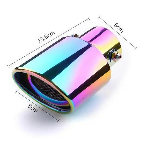 

Вихлопна кришка глушника з нержавіючої сталі для модифікації хвостової частини горла автомобіля - прикраса одинарної/подвійної вихлопної труби