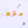 Durable Sand Gold Rose Flower Beads for DIY Bracelets & Necklaces