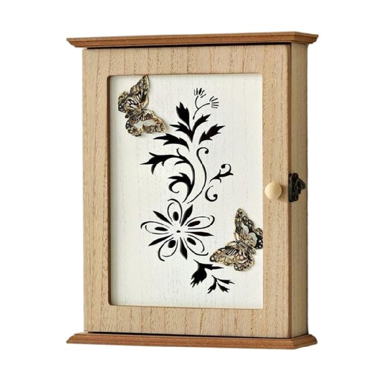 

Multifunctional Wall Mount Key Storage Box Dustproof Compartment Home Decoration Accessory