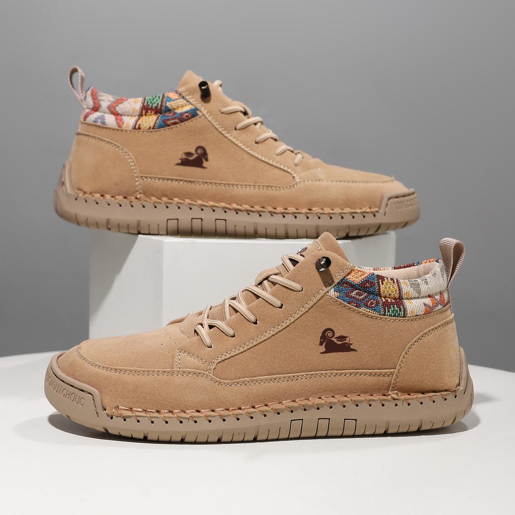 New Large Size Men's and Women's Medium Help Martin Boots Outdoor Casual Shoes Tooling Stitching Men's Shoes 9882