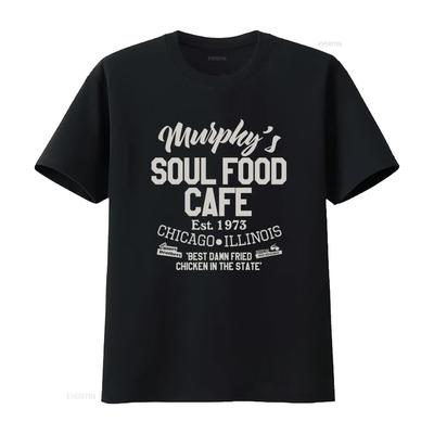Blues Brothers Murphys Soul Food Cafe Mens T Shirt Best Damn Fried Chicken In Chicago Illinois Since 1973 Vintage Washed