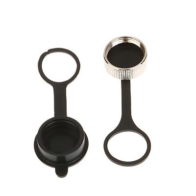 1Pair Gx16 Connector Plug Cover Waterproof Dust Rubber Metal Cap Circular Connector Protective Socket Sleeves
