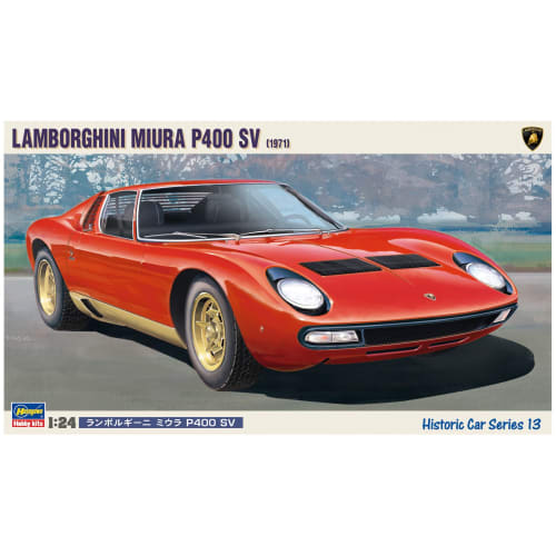 Hasegawa 1/24 Lamborghini Miura SV Plastic Model Kit HC13