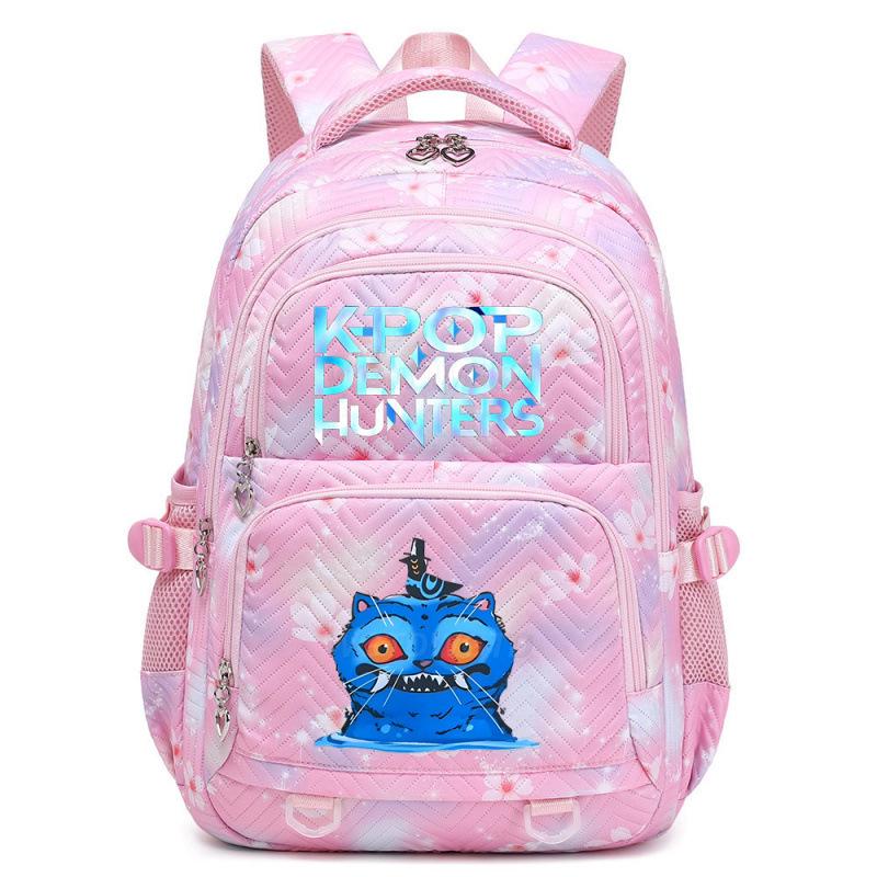 KPOP Demon Hunter Girl Group Print Backpack - Cute, Large Capacity Schoolbag for Teens and Kids
