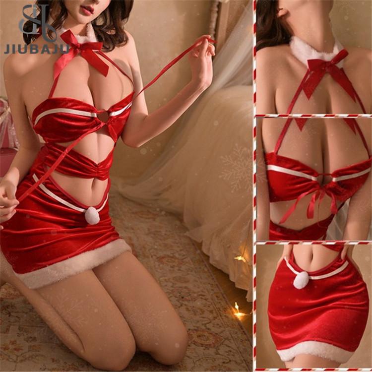 Christmas Cosplay Costume Women's Sexy Lingerie &UnderwearPlush Edge Charm Design Women's Sexy Erotic Clothing Adult