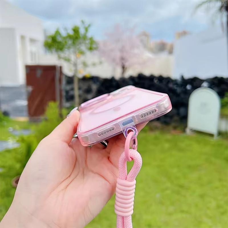 Módní laserový gradientní magnetický popruh Nárazuvzdorné pouzdro pro iPhone 17 Air 17 Pro 17 Pro Max Kryt pro Magsafe