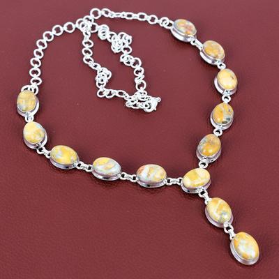 Maligano Jasper Necklace Gemstone Handmade Necklace 925 Sterling Silver Necklace Adjustable Chain Necklace Designer Jewelry Engagement Gifts