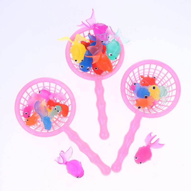 1 Set Toddlers Bathing Shower Gifts Kawaii Simulation Rubber Goldfish Baby Bath Water Play Games Toys For Kids