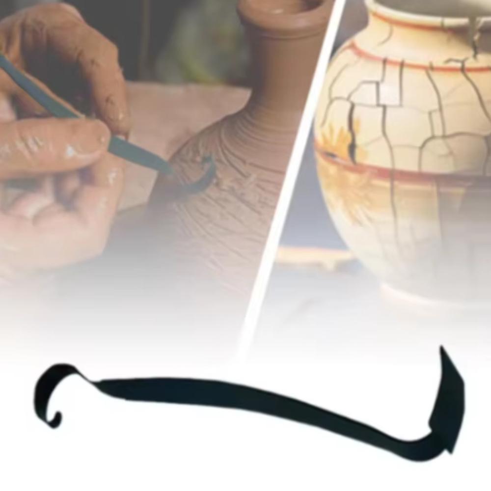 Iron Pottery Trimming Tool Ergonomic Grip Sculpture Tool Clay Modeling Tool  Pottery Making