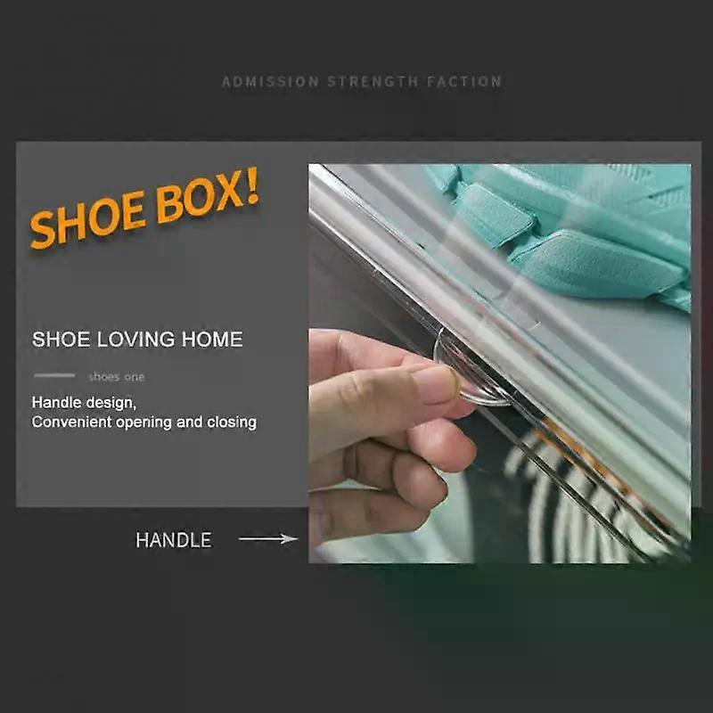 Shoe Box,Drop Front Shoe Box,Clear Plastic Stackable Sneaker Box,Shoe Containers,Acrylic Shoe Display Case Storage Boxes Bins