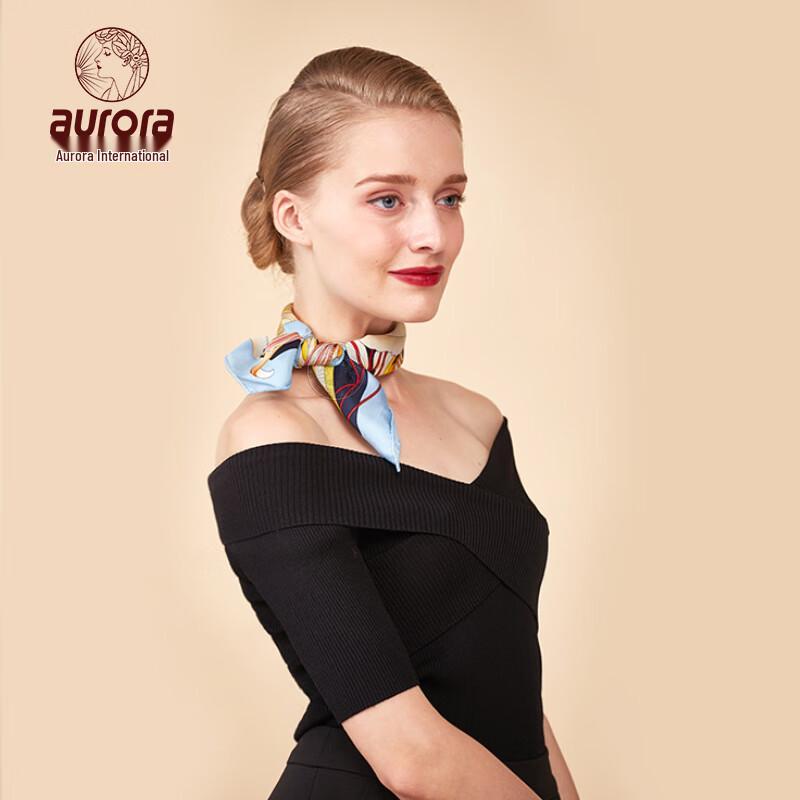Aurora Floral Silk Scarf Eye Mask