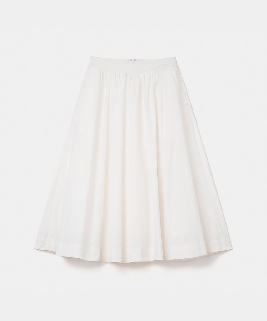 UNIFORM BRIDGE Flare Skirt(Womens) White