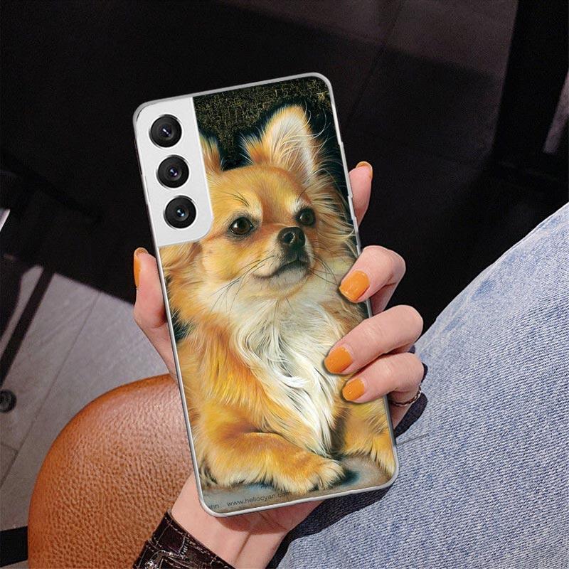 

Chihuahua Puppy Teacup Dogs Phnoe Case for Samsung Galaxy S25 S23 S24 Ultra S22 Plus S21 S20 FE S10 S25Ultra S23U Unique Cover C Samsung S25