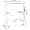Narrow Storage Trolley 3 Tier Sonoma Oak Effect Wood Based Material