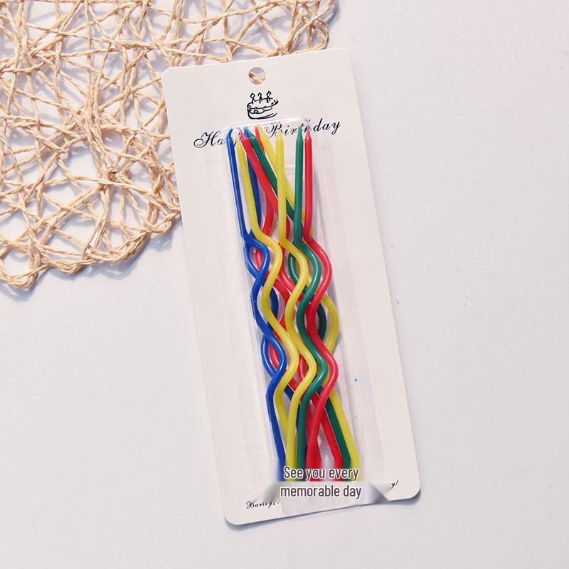 Cute Bear & Smiley Face Birthday Candle Inserts - Cartoon Cake Decorations for Kids