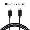 1.8m Braided Type C Fast Charge Cable Supports 100W Power Delivery Charging Cord for Gaming Consoles & Mobile Gadgets