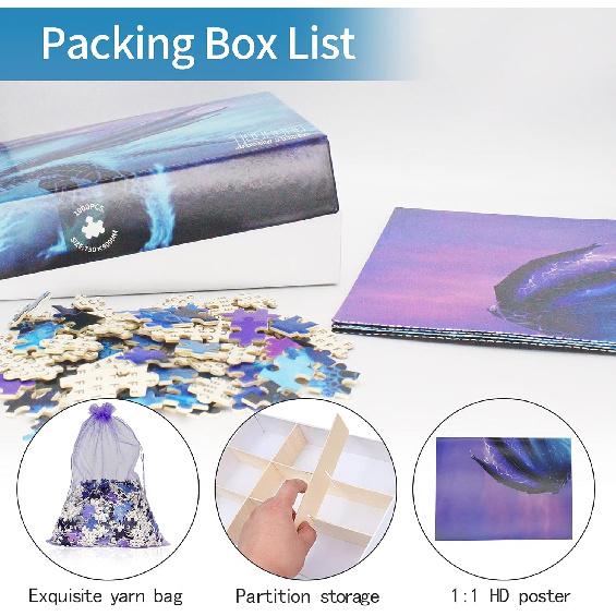 Jigsaw Puzzle 1000 Piece Dragon in The Mountains Classic Puzzle Adult Puzzle DIY Kit Wooden Toy Unique Gift Modern Home Decor