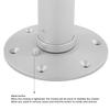 RV Table Support Frosted Adjustable Table Leg Aluminum Alloy Oxidation Resistant Removable for  for Boats for Balconies