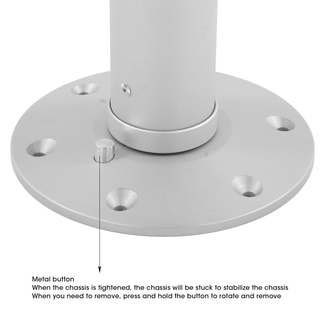 RV Table Support Frosted Adjustable Table Leg Aluminum Alloy Oxidation Resistant Removable for  for Boats for Balconies