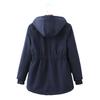 European Women's Hooded Lambskin Parka - Winter Warm Cotton Coat