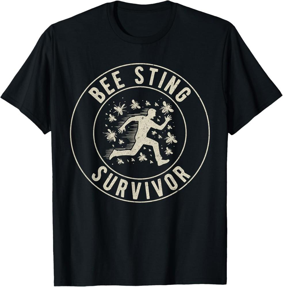 Vintage Bee Sting Survivor I Survived a Bee Sting Bee Keeper T-Shirt Unisex T-Shirt XXXL