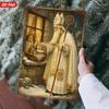 2D Flat Metal Sign Saint Nicholas 20cm x 30cm