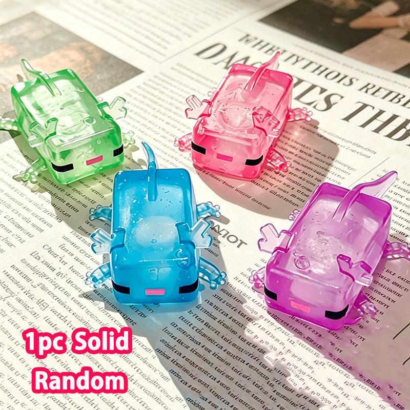 Axolotl Squishy Glitter Maltose Taba Squishy Knijpspeeltjes Anti-Stress Bal Langzaam Rijzend Stressverlichting Axolotl Fidget Speeltje Cadeau