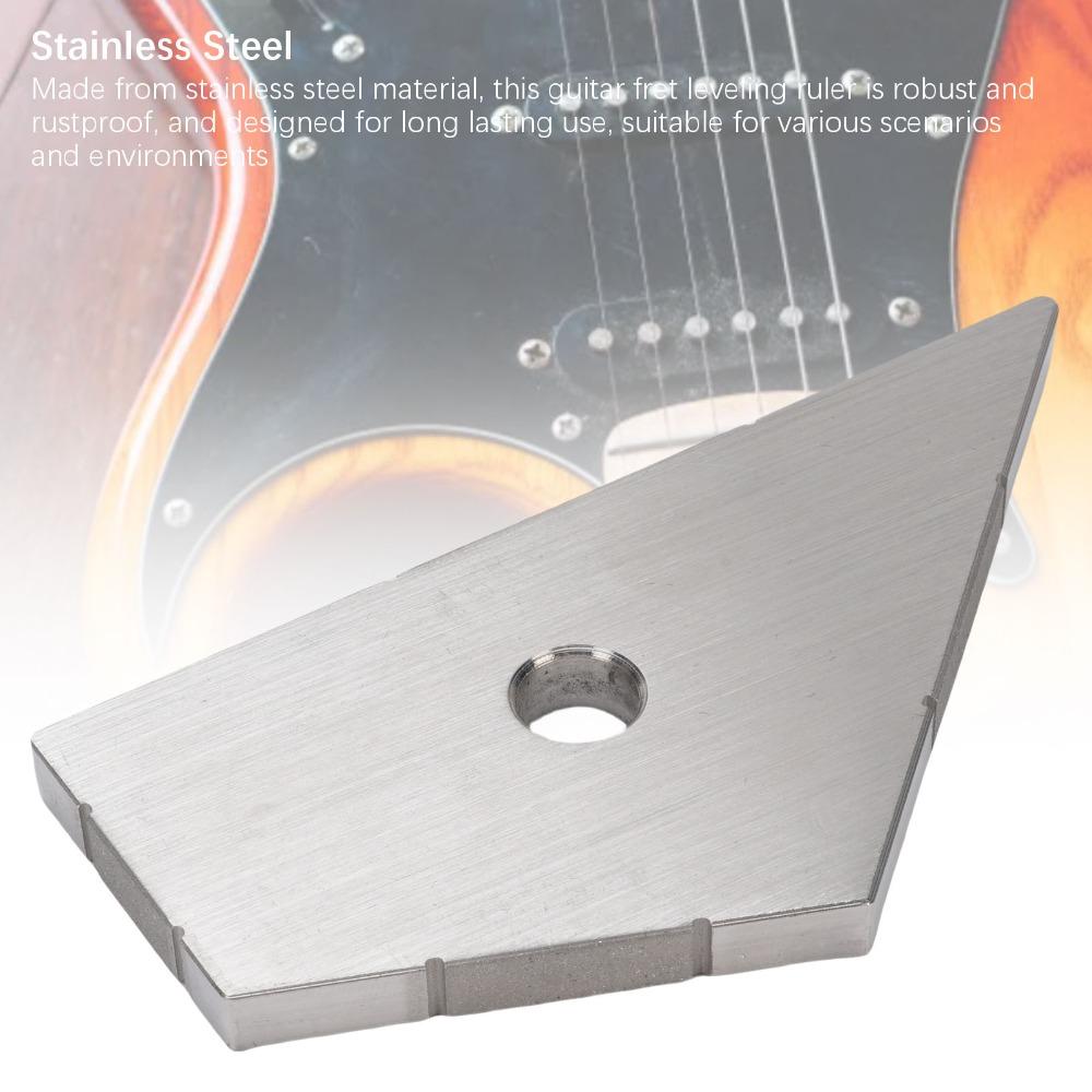 Stainless Steel Fret Leveler Silver Pickup Leveling Tool  Guitar Bass Maintenance