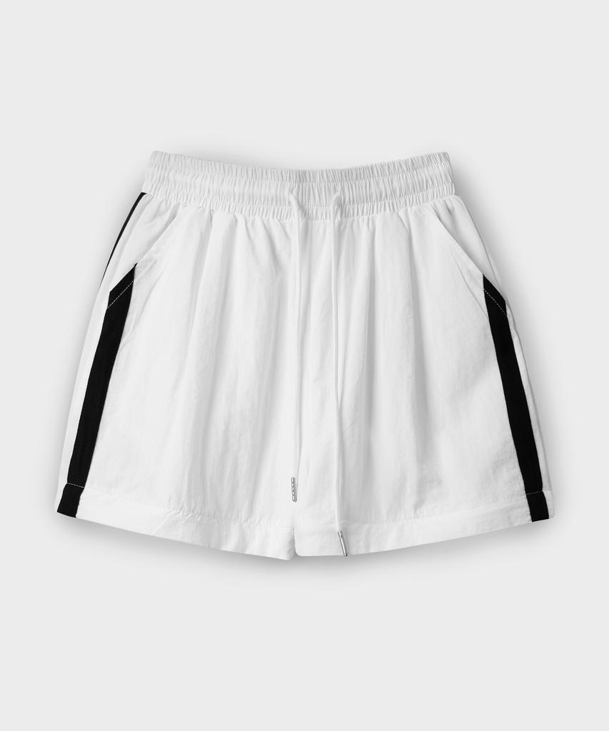 SOME PLACE Two-Way Nylon Line Color Block Training Wide Elastic Pants _ 3 Colors